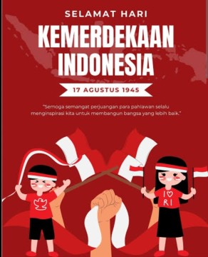 Ilustrasi Lomba Desain Poster Digital Tema Kemerdekaan. [Int]